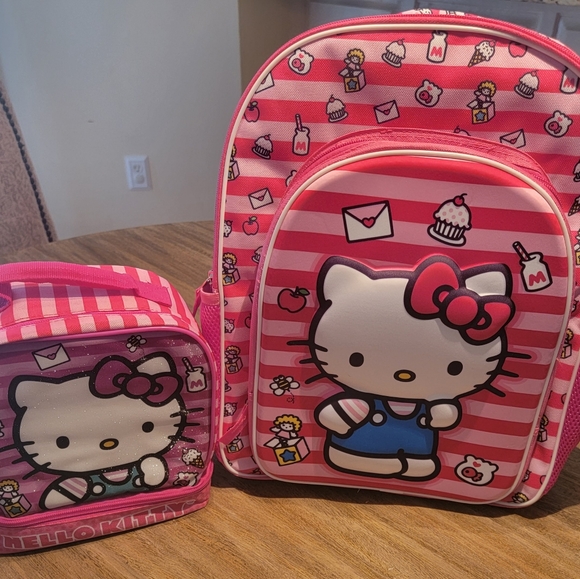 Hello Kitty Matching Sets New Hello Kitty Backpack And Lunch Box